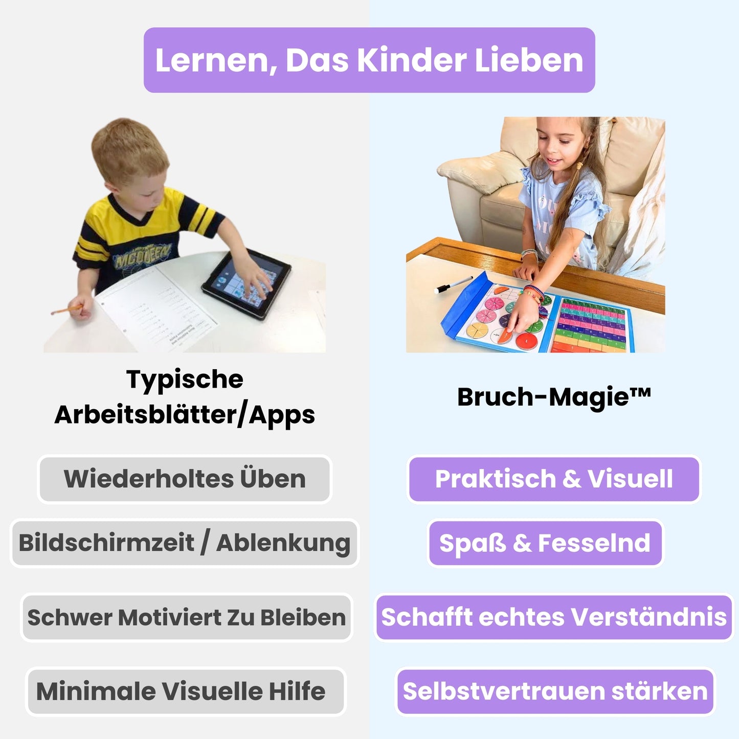 Bruch-Magie™ – Das Lustige Magnetbuch für Stressfreie Mathe